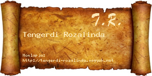 Tengerdi Rozalinda névjegykártya